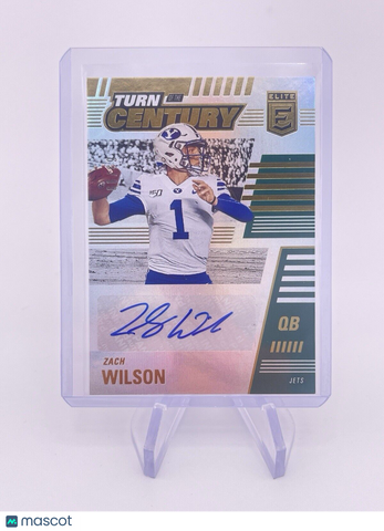 ZACH WILSON 2021 ELITE AUTO AUTOGRAPH ROOKIE RC /99 Signature