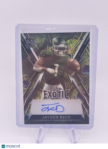 JAYDEN REED 2023 LEAF EXOTIC AUTO AUTOGRAPH /7 Signature