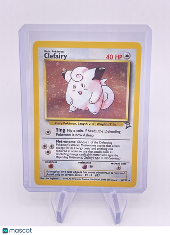 CLEFAIRY 6/130 POKÉMON BASE SET 2 Holo Rare