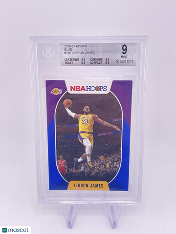 LEBRON JAMES 2020 NBA HOOPS BLUE PARALLEL BGS 9