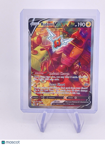 ROTOM V 177/196 POKÉMON FULL ART SWORD SHIELD 2022