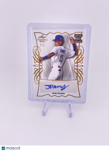 JOSE RAMOS 2021 LEAF TRINITY AUTO AUTOGRAPH 1/1 ONE OF ONE DODGERS