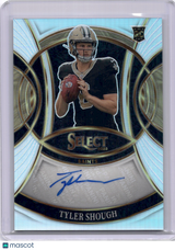 Tyler Shough 2025 Panini Select Auto Prizm Silver Rookie RC Saints