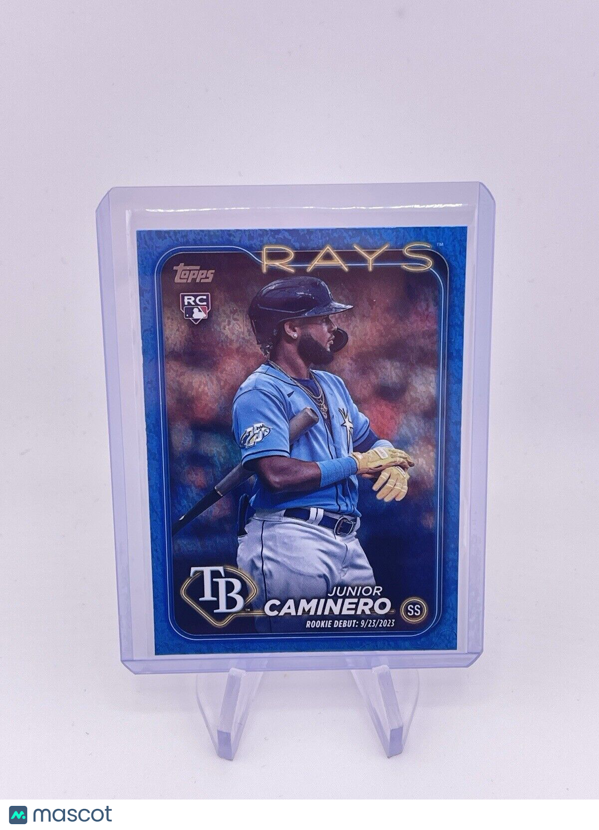 JUNIOR CAMINERO 2024 TOPPS BLUE ROOKIE RC /999 Rays US223