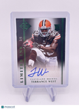 TERRANCE WEST 2014 AUTO AUTOGRAPH ROOKIE RC GREEN 01/50 BROWNS Limited