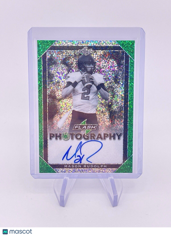 MASON RUDOLPH 2018 LEAF GREEN AUTO AUTOGRAPH 02/15 Jersey Match