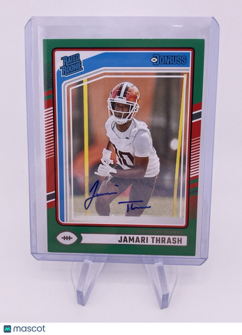 JAMARI THRASH 2024 DONRUSS GREEN RATED ROOKIE AUTO AUTOGRAPH