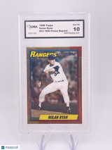 NOLAN RYAN 1998 TOPPS FINEST 1990 REPRINT GMA 10 GEM MINT 10 Rangers