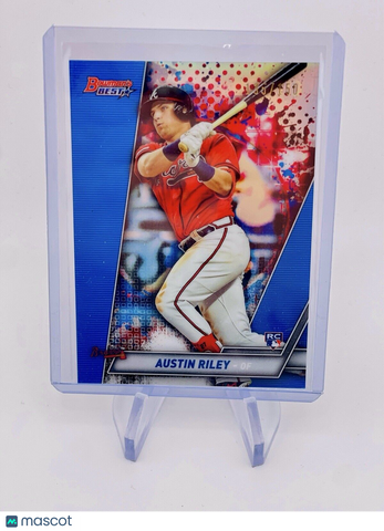 Austin Riley 2019 Bowman’s Best Blue Refractor SP #/150 ROOKIE RC - Braves