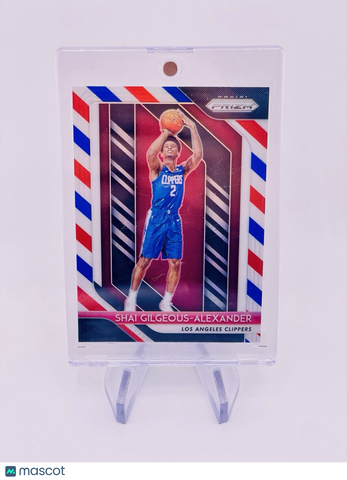 2018-19 Panini Prizm Shai Gilgeous-Alexander RC Rookie Red White Blue Prizm #184