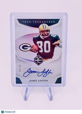 James Lofton 2019 Panini Limited Team Trademarks Autograph /35 - AUTO PACKERS