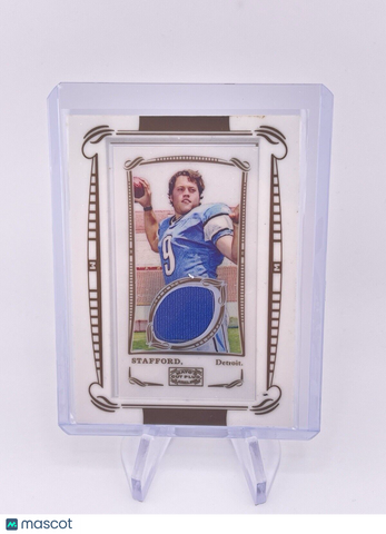 Matthew Stafford 2009 Topps Jersey Patch Rookie RC Mayo Football Relics