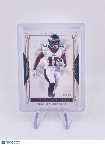 Alshon Jeffery 2017 Gold National Treasures /10 Eagles Super Bowl Champ