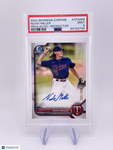 Noah Miller 2022 Bowman Chrome 1st Refractor /499 Auto autograph PSA 9 Twins