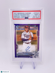 Carlos Colmenarez 2021 Bowman Chrome 1st Purple Refractors /250 Auto Autograph