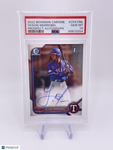 Yeison Morrobel 2022 Bowman Chrome 1st Auto Autograph PSA 10 Rangers