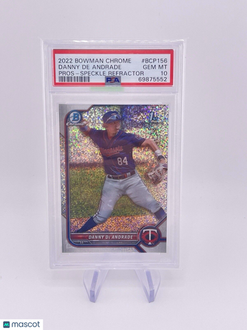 Danny De Andrade 2022 Bowman Chrome Refractor Speckle 1st PSA 10 /299