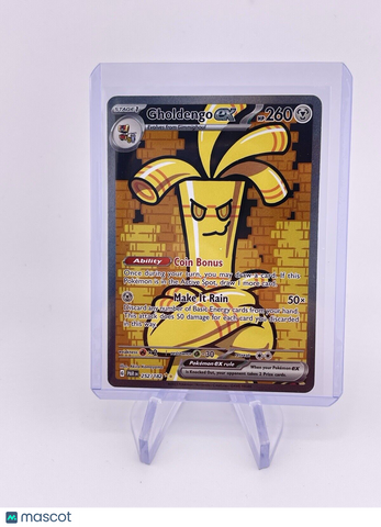 Gholdengo Ex 252/182 Ex Secret Illustration Rare Paradox Rift Pokemon