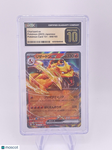 Charizard Ex 006/165 Japanese Cgc 10 Pristine 2023 151 Pokemon Card