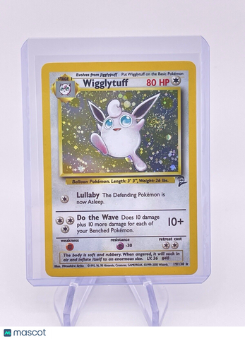 Wigglytuff 19/130 Pokémon Holo Rare Base Set 2