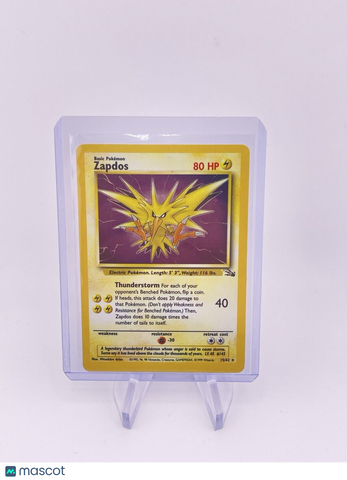 Zapdos Pokémon 15/62 Fossil Holo