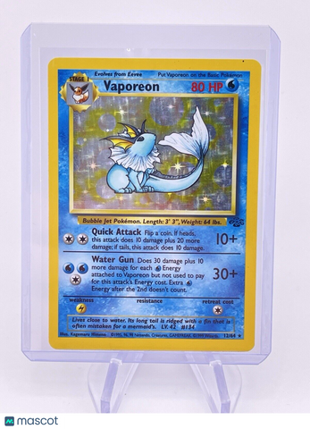 Vaporeon Jungle Pokémon 12/64 1999