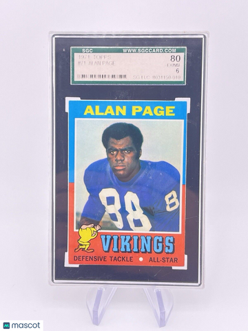 Alan Page 1971 Topps SGC 6 Vikings