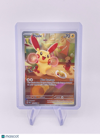 Plusle Pokemon Card Paradox Rift 193/182 Illustration Rare Full Art SV Holo