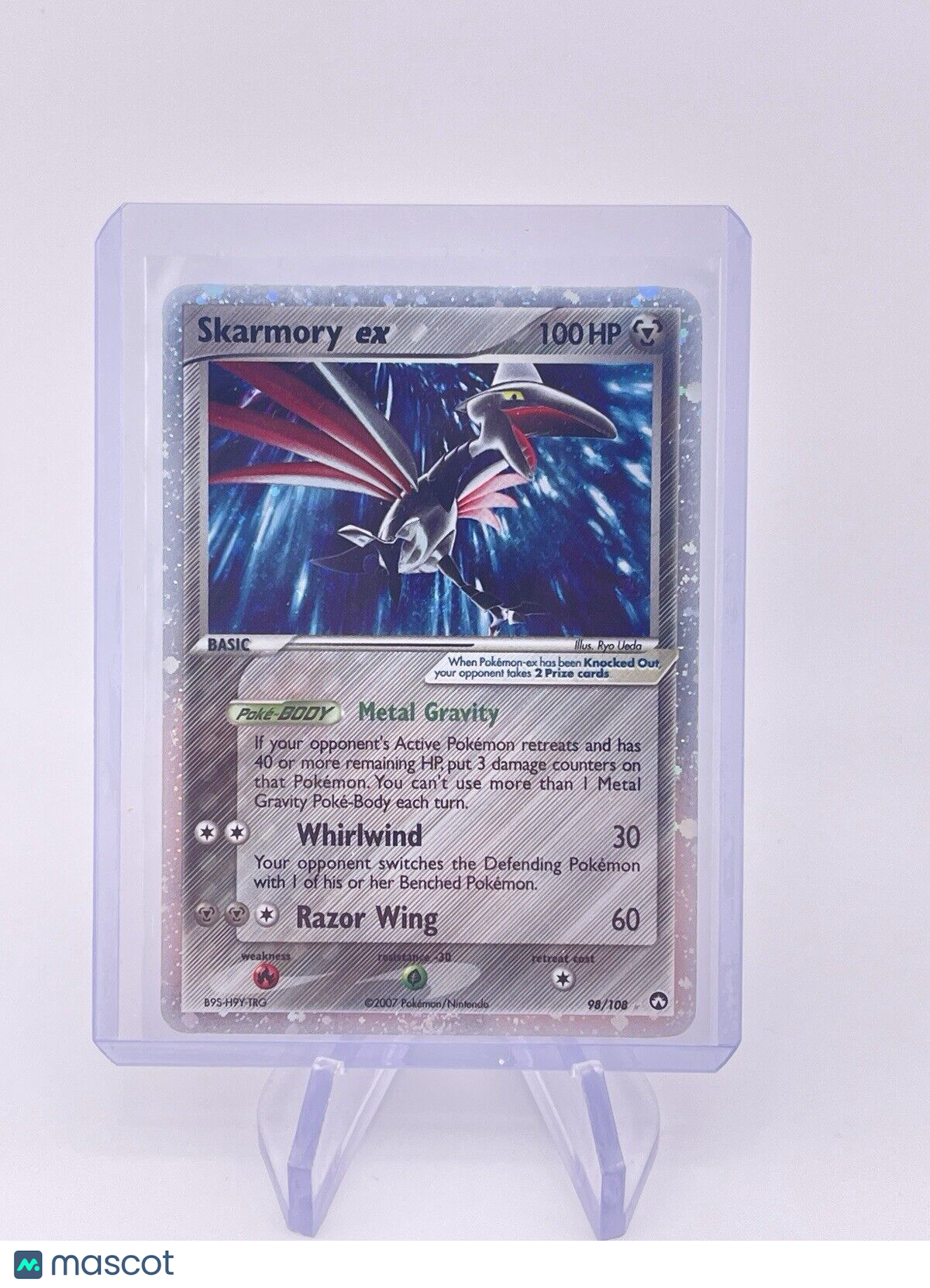 Skarmory ex 98/108 Holo Rare EX Pokémon Card