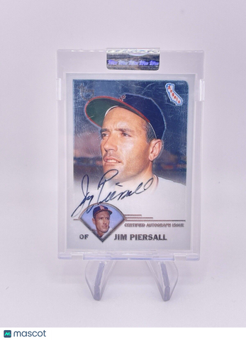 Jim Piersall 2003 Topps Uncirculated Auto Autograph On Card Signature Athletics