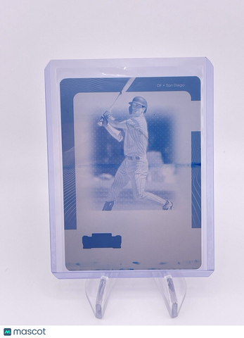 Adam Frazier 2021 Contenders Cyan Printing Plate 1/1 One Of One