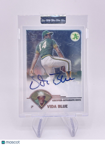 Vida Blue 2003 Topps Uncirculated Auto Autograph On Card Signature Athletics