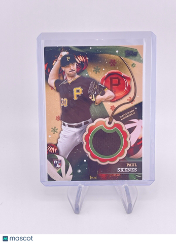 Paul Skenes 2024 Topps Holiday RC Relics Player Worn Patch Rookie RC #RC-PS