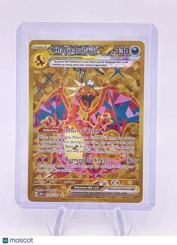 Charizard EX 228/197 Hyper Rare Gold Pokemon Obsidian Flames MINT