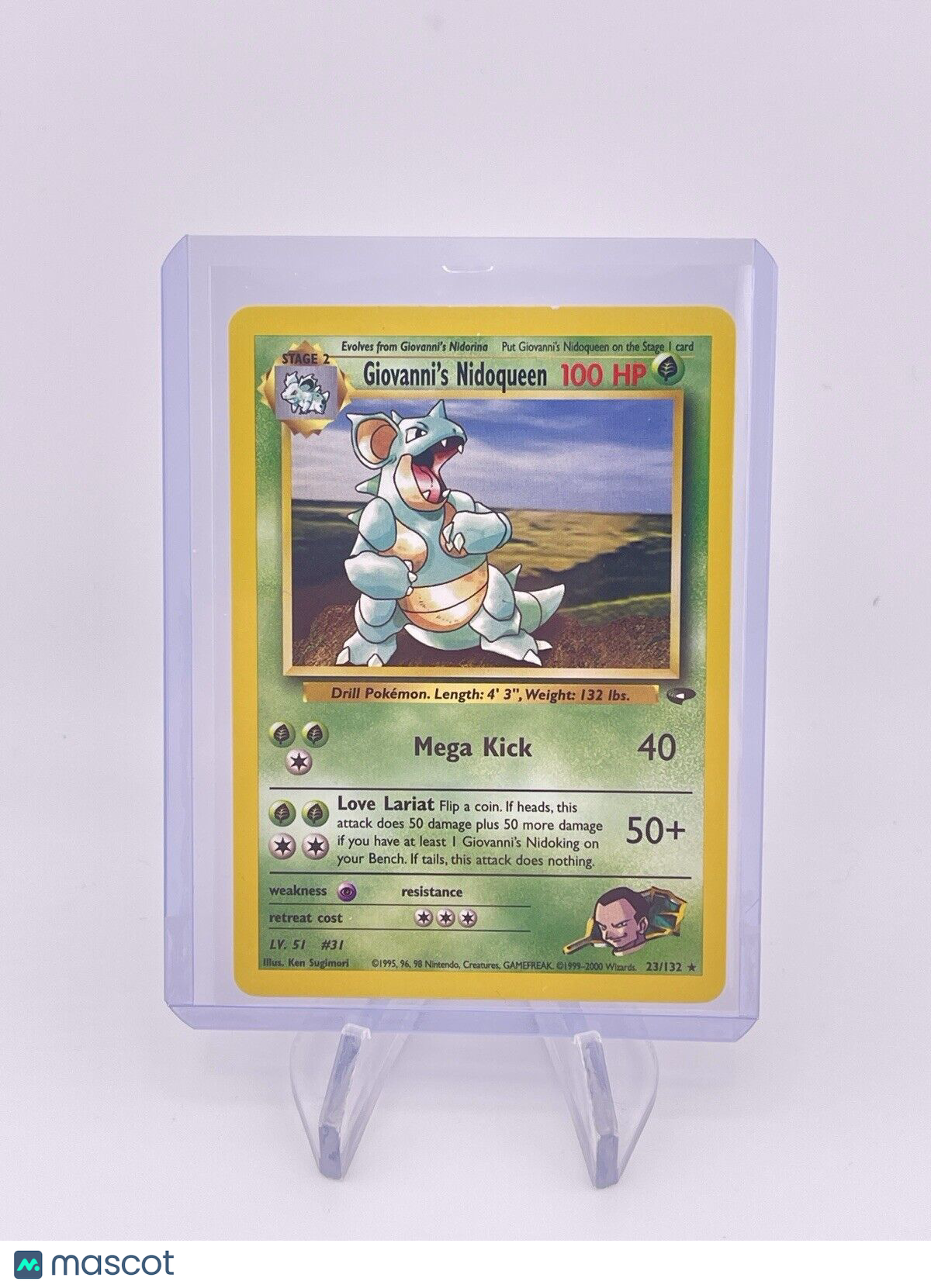 Giovanni's Nidoqueen 23/132 Gym Challenge Regular Pokémon Card