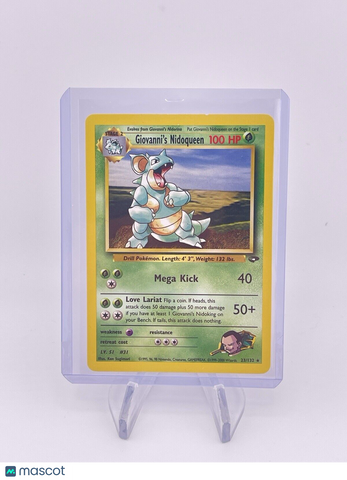 Giovanni's Nidoqueen 23/132 Gym Challenge Regular Pokémon Card