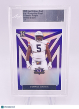 Derrick Brown 2020 Leaf Valiant Purple Prismatic Proof 1/1 One Of One Rookie Rc