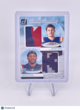 Drake Maye Javon Baker 2024 Donruss Rookie Sweaters Relic Patch Patriots RC