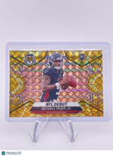 MICHAEL PENIX JR 2024 PANINI MOSAIC #274 NFL DEBUT REACTIVE YELLOW Rookie RC