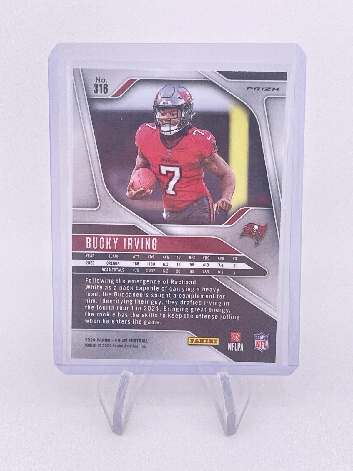 Bucky Irving 2024 Panini Prizm Orange Rookie RC Buccaneers