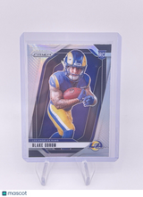 Blake Corum 2024 Panini Prizm RC Silver Prizm Rookie Variation #4 Rams