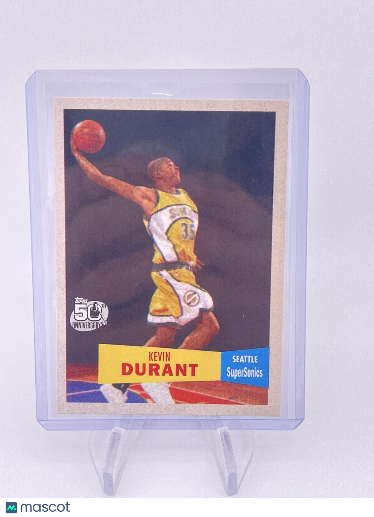 Kevin Durant 2007-08 Topps 1957-58 Variation #112 Rookie RC 50th Anniversary