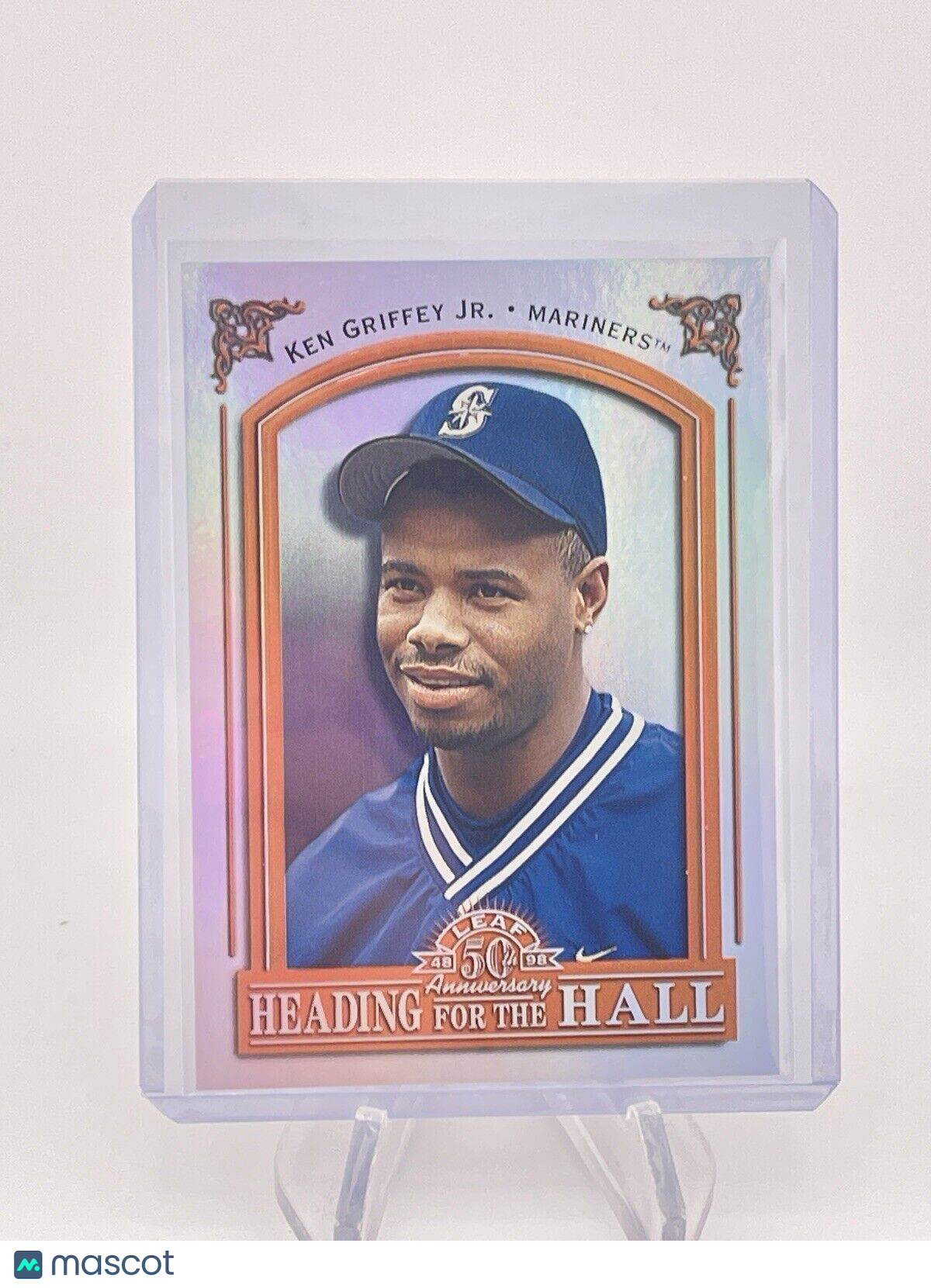 KEN GRIFFEY JR 1998 LEAF HEADING FOR THE HALL INSERT #d 1028/3500