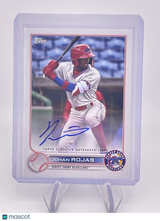 Johan Rojas 2022 Topps Pro Debut Auto Autograph Signature