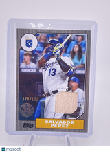 Salvador Perez 2022 Topps 1987 35th Patch Baseball Bat Game Worn Used /199