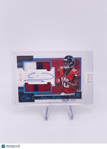 Calvin Ridley 2018 Panini One Platinum RPA Auto Autograph /75 Signature Patch