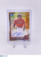 REED TRIMBLE 2022 Bowman Chrome Gold /50 Orioles Auto Autograph Signature