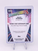 Brock Bowers 2024 Topps Chrome Auto Autograph Refractor Signature Rookie RC