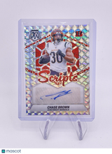 Chase Brown 2024 Mosaic Prizm Silver Auto Autograph Signature Scripts
