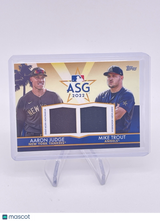 Aaron Judge Mike Trout 2022 Topps Update All Star Game Worn Jersey Patch /25
